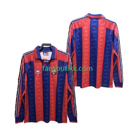Fotballdrakt FC Barcelona Retro Hjemmetrøye 1996 1997 Langermet
